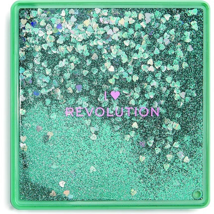 Fard de pleoape, Revolution Beauty, Glitter, 9 nuanțe, Verde