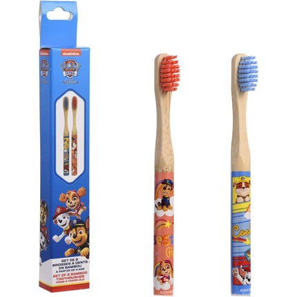 Periuțe de dinți copii, Take Care, bambus, 14.5 cm, set 2 bucăți