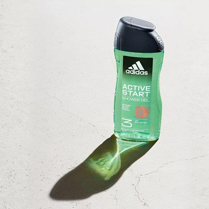 Gel de duș adidas Active Start, verde, 250 ml
