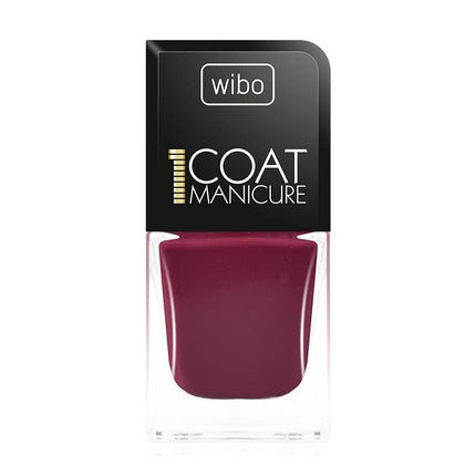 Smalț de unghii Wibo 1 Coat Manicure, 07, Culoare vișiniu, 21 ml