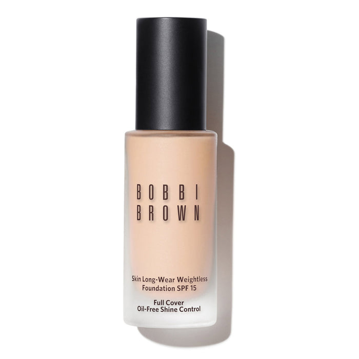 Fond de ten lichid Bobbi Brown Skin Long-Wear Weightless, rezistent la apă, nuanța N-010 Porțelan neutru, SPF 15, 30 ml