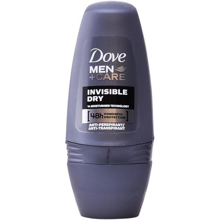 Dove Men+Care Invisible Dry Roll-On Deodorant, 50ml, Gri