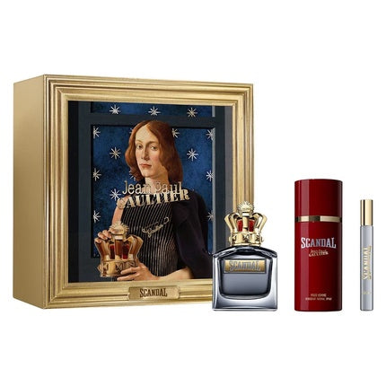 Set Parfum Jean Paul Gaultier Scandal Pour Homme, EDT Spray 100ml, Deodorant Spray 150ml, EDT Travel 10ml