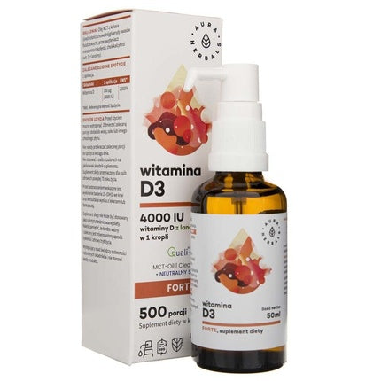 Supliment Vitamină D3 Aura Herbals 4000 IU 50ml