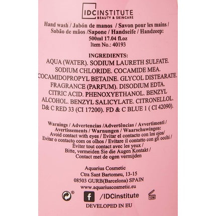 Săpun lichid, Idc Institute, 500ml, trandafir