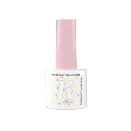 Gel Polish Hi Hybrid #144 Cotton Candy Sprinkles, 5ml