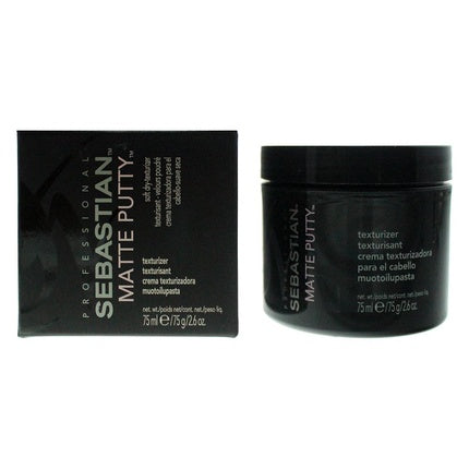 Wax Sebastian Professional, Matte Putty Soft Drytexturizer, negru, 75 ml