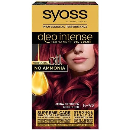 Vopsea de păr, Syoss, Oleo Intense, roșu deschis 115ml