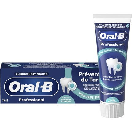 Pasta de dinți Oral-B Professional Tartar Prevention Extra Fresh, cristale pentru prevenirea tartrului, 128 g