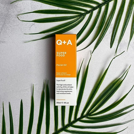 Ulei facial, Q+A, Super Food, 30ml, sticlă brună