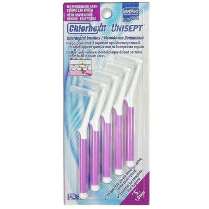 Periuțe Interdentale Intermed UNISEPT Chlorhexil 1.0mm Roz