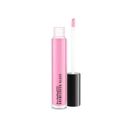 Lip Gloss Mac Cremesheen Glass Pagoda - roz deschis, capac negru