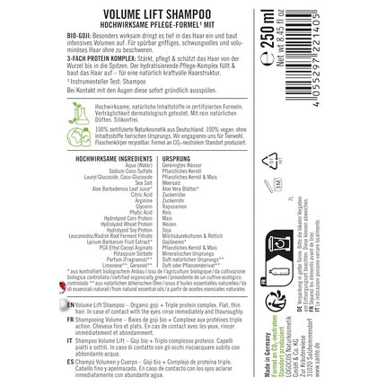 Șampon Sante Naturkosmetik Volume Lift, 250ml