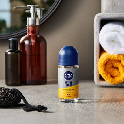 Deodorant roll-on, Nivea, Active Energy, 50ml, citrus