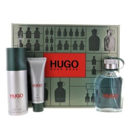 Set cadou parfum, Hugo Boss, 3 piese, 125 ml