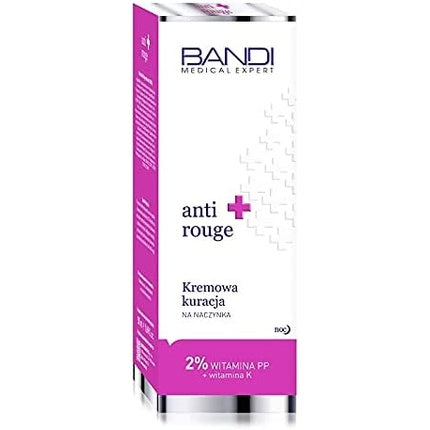 Cremă noapte, Bandi, anti-roșeață, alb