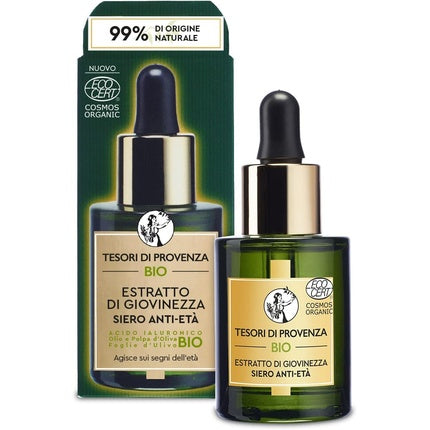 Ser anti-îmbătrânire Tesori Di Provenza Bio cu acid hialuronic, 30ml
