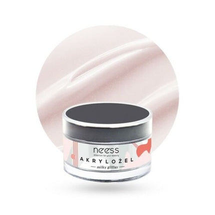 Gel Acrilic Neess, Milky Glitter, 15g