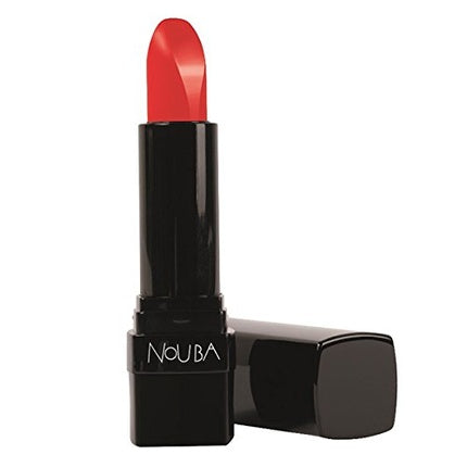 Ruj Matte, NOUBA, Velvet Touch Lipstick 14, culoare roșu vibrant, ambalaj negru lucios