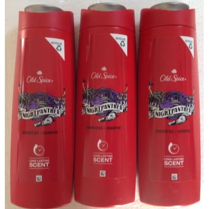 Gel de duș și șampon, Old Spice, Nightpanther, 400 ml