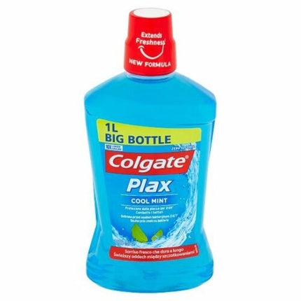 Rinș pe bucal Colgate Plax Cool Mint, 1L, Formula mentă răcoritoare
