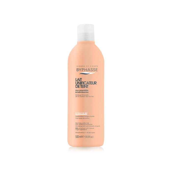 Lapte de corp Byphasse cu extract de grâu, uniformizator de nuanță, 500 ml