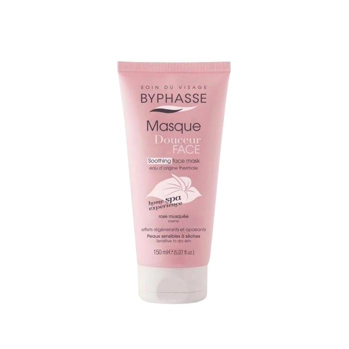 Mască cremă de față Byphasse Home Spa, calmantă, pentru piele sensibilă până la uscată, 150 ml, tester