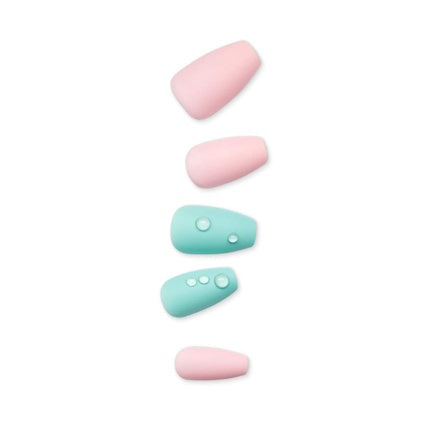 Unghii false, Kiss imPRESS Dew Drop, set 19g