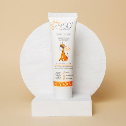 Cremă protecție solară, Dhyvana, SPF50+, mineral, pentru copii