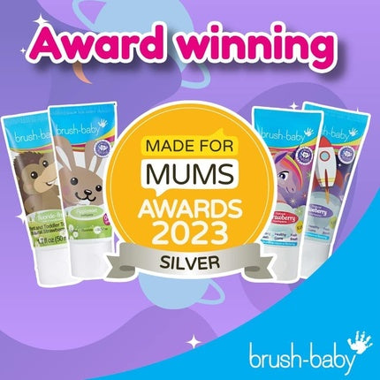 Pasta de dinți, Brush-Baby, aromă de afine, 50ml