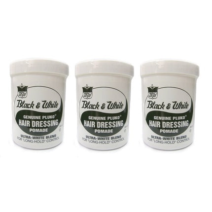 Pomadă pentru păr Black & White Genuine Pluko, 200ml