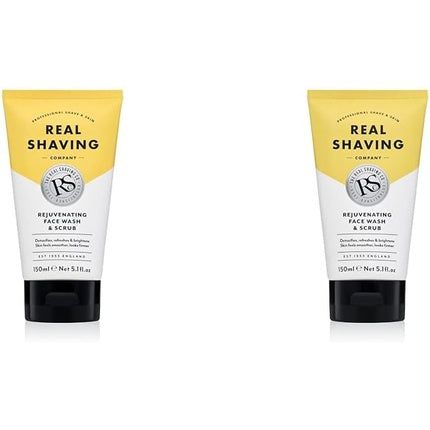 Gel de Curățare și Exfoliant, The Real Shaving Company, Rejuvenating Face Wash & Scrub, 180g