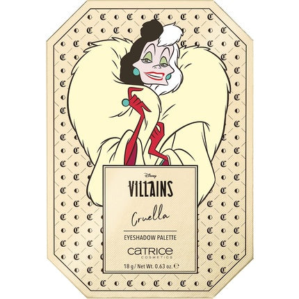 Paletă fard, Catrice, Disney Villains Cruella, 18 culori