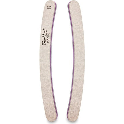 File pentru unghii, Néonail, Banana Nail File 100/180, culoare crem cu accente mov