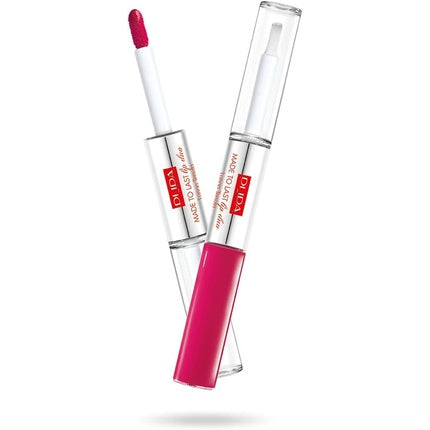 Ruj Pupa Milano Made To Last Lip Duo, Fuchsia Geraniu, 0.13 oz