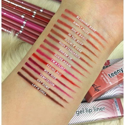 Creion contur buze, Rude, Teeny Weeny Micro Gel, roz