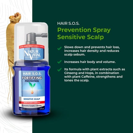 Spray Scalp Naturaleza Y Vida - Soluție pentru căderea părului, 150ml