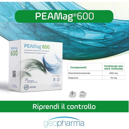 Supliment alimentar, Peamag 600, Geofarma, format stick, conținut magneziu