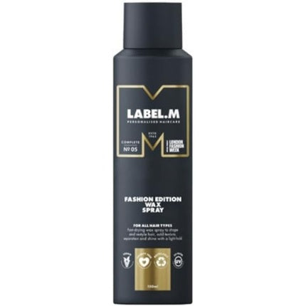 Spray fixativ cu ceară label.m Fashion Edition, 150ml, negru