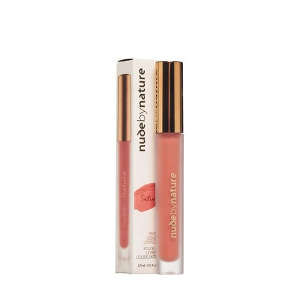 Ruj lichid Nude By Nature Satin Blush roz auriu