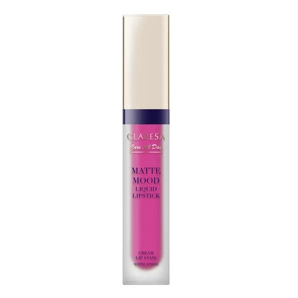 Ruj lichid Claresa Matte Mood 06 Bliss, roz intens, 7ml