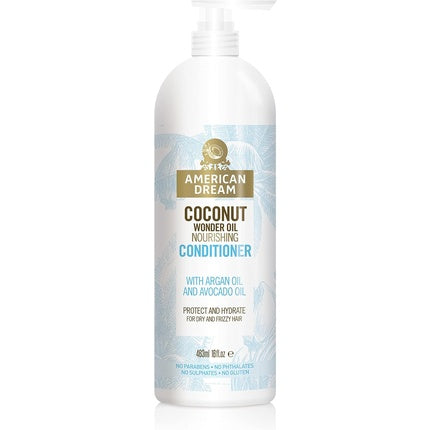 Condiționator American Dream Coconut Wonder Oil, cu ulei de cocos și argan, 463ml