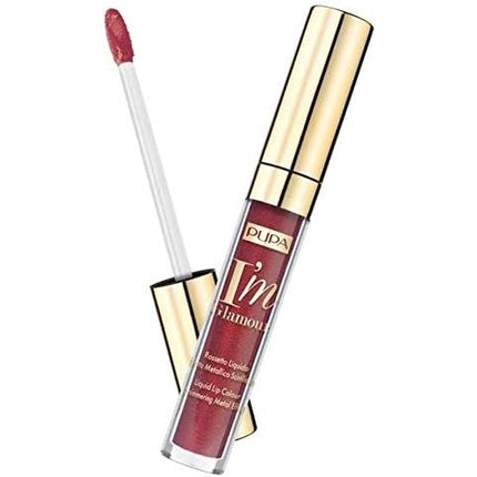 Lip Gloss PUPA I'm Glamor Intense Red, 10ml, Finisaj Metalic