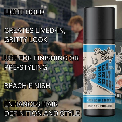Spray de păr cu sare Dark Stag, Sea Salt Spray, volum și textură, 200ml