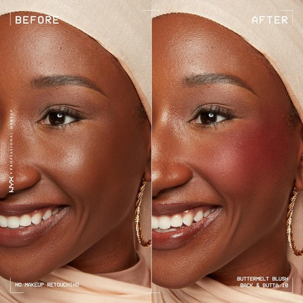 Blush NYX Buttermelt Pudră Rezistentă Transfer Roșu
