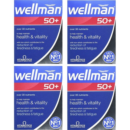 Vitamine, Hensita, Wellman 50+, 30 comprimate