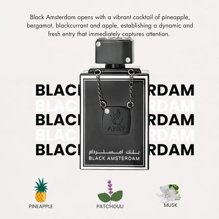 Parfum Ayat Perfumes Black Amsterdam Unisex 100ml