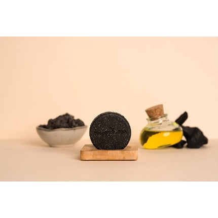 Șampon Solid, Happysoaps, Dandruff Defense, negru