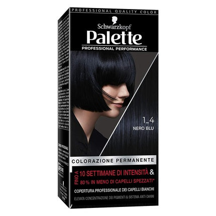 Vopsea de păr, Schwarzkopf Palette, negru albastru