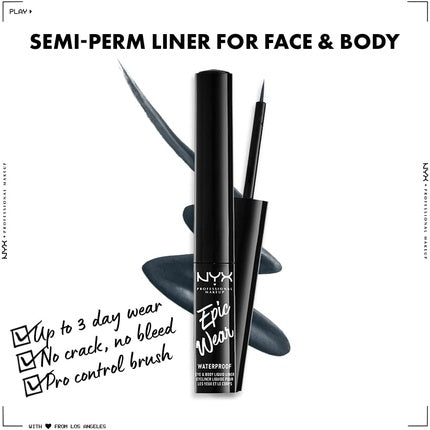 Eyeliner lichid NYX Professional Makeup Epic Wear Stone Fox mat